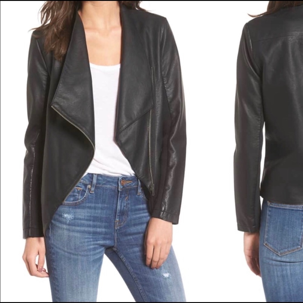 Black Vegan Leather Jacket